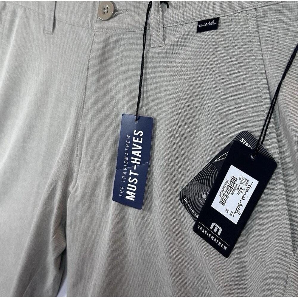 Travis Mathew Beck Shorts Khaki Performance Golf Stretch Comfort Size 30 NWT